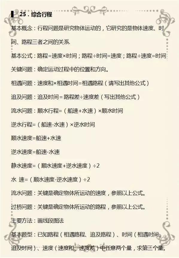 （干货）期末数学复习，题型汇总
