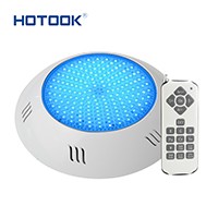 HOTOOK Nueva luz de piscina LED para piscina, 18W RGB, llena de resina