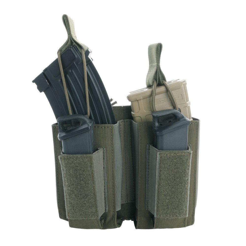 EXCELLENT ELITE SPANKER Tactical Nylon M4 Double Mag Pouch Stacking Machine MOLLE Mag Pouch