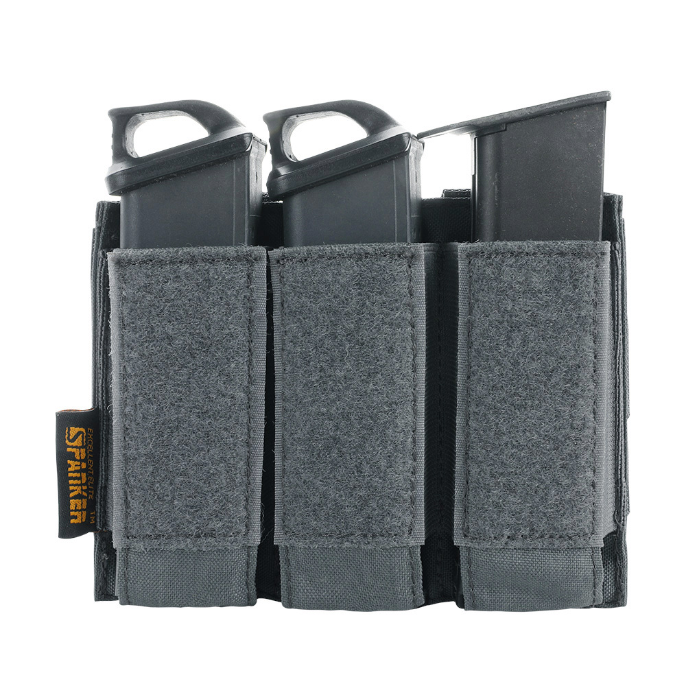 Tactical Molle Triple Magazine Pouches Military Pistol Clip Small Bag Glock Accessories Pouches