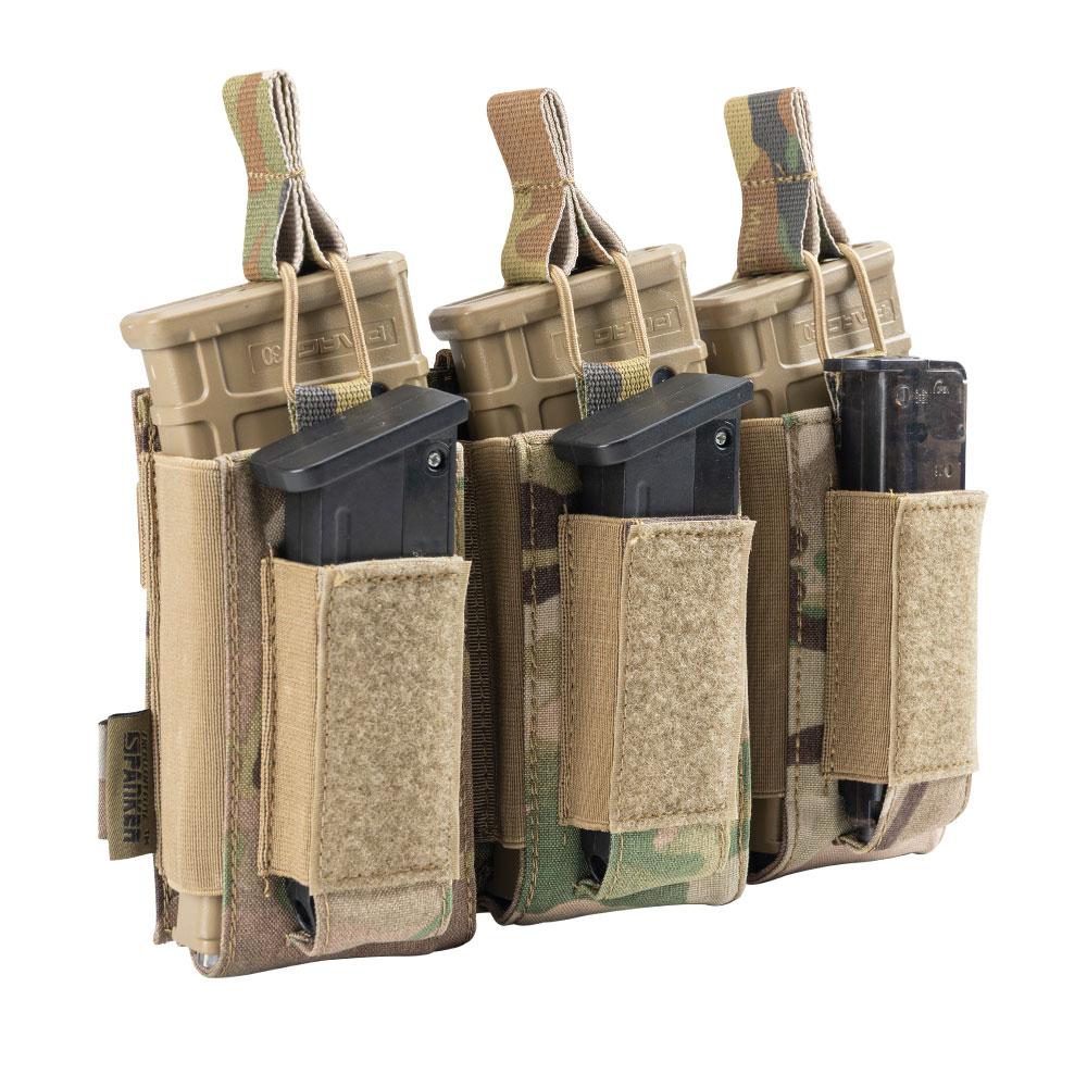 Triple Magazine Pouches Military  Clip Bag AK M4 Pistol Paintball Game Accessories