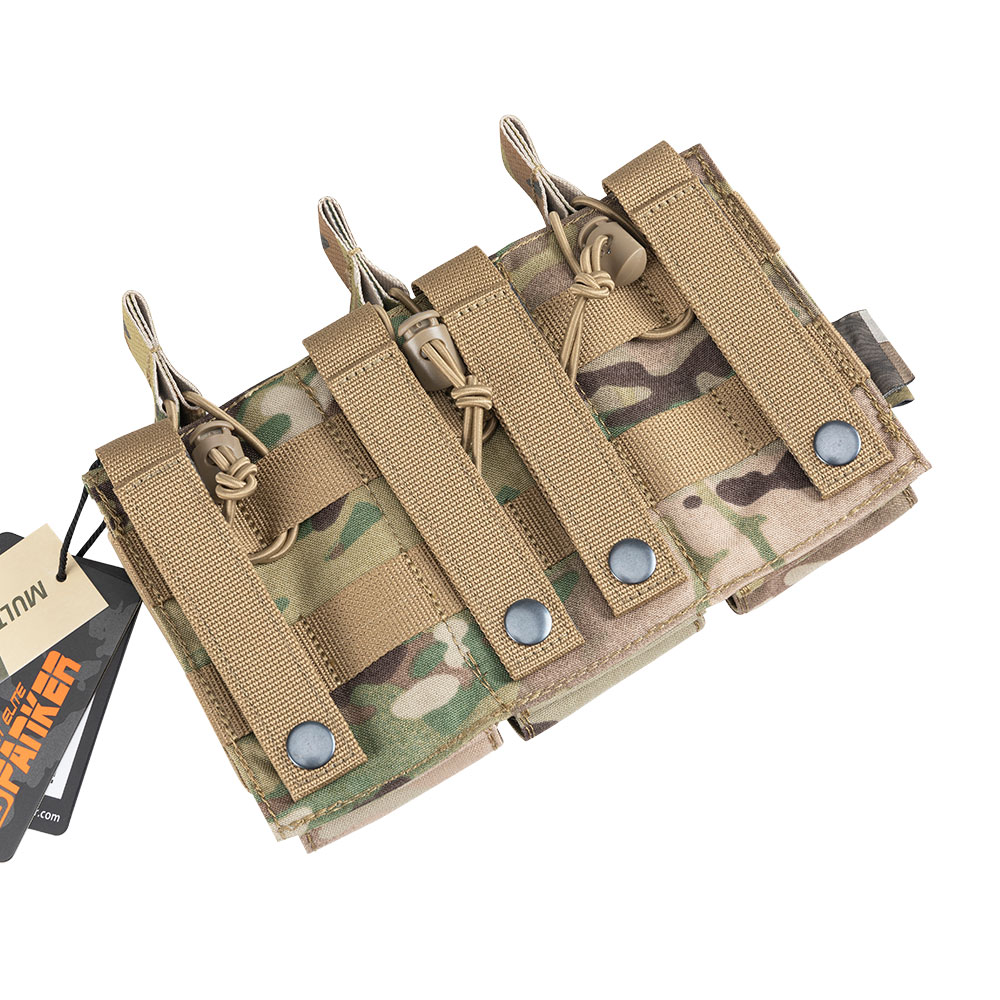 Triple Magazine Pouches Military  Clip Bag AK M4 Pistol Paintball Game Accessories