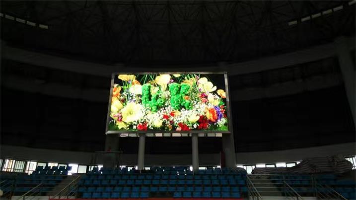 江门市台山体育馆LED户外显示屏P10全彩箱体（美奥马哈）