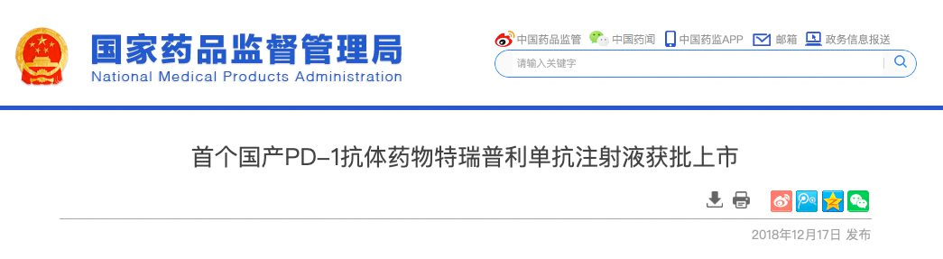 首个国产PD-1单抗正式获批!然后呢? 首个国产PD-1单抗正式获批!然后呢?