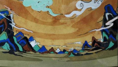 看《九色鹿》长大的孩子们,用岩彩画绘制了LOL国风动画 看《九色鹿》长大的孩子们,用岩彩画绘制了LOL国风动画