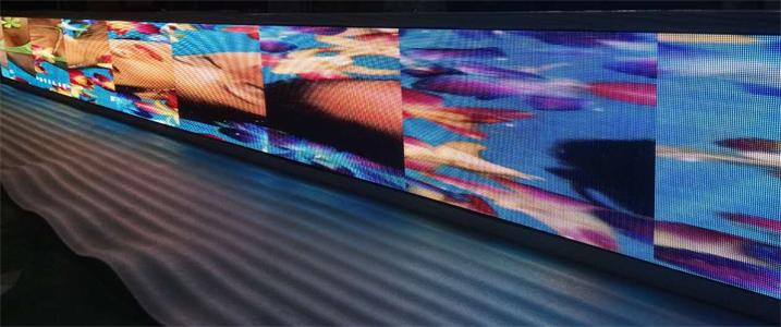 英德市惠万家百货展厅LED室内全彩屏专用P4表贴单元板（奥马哈）