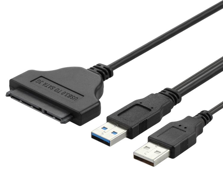 USB 3.0 to SATA Adapter Cable with Optional USB Power