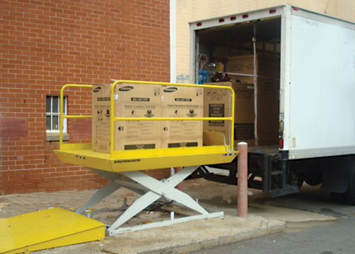 Heavy cargo loading and unloading platform-- Dock lift