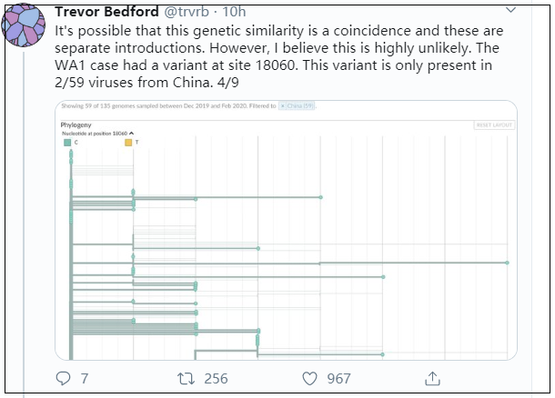 美国科学家研究发现：病毒恐怕已在美国传播六周了