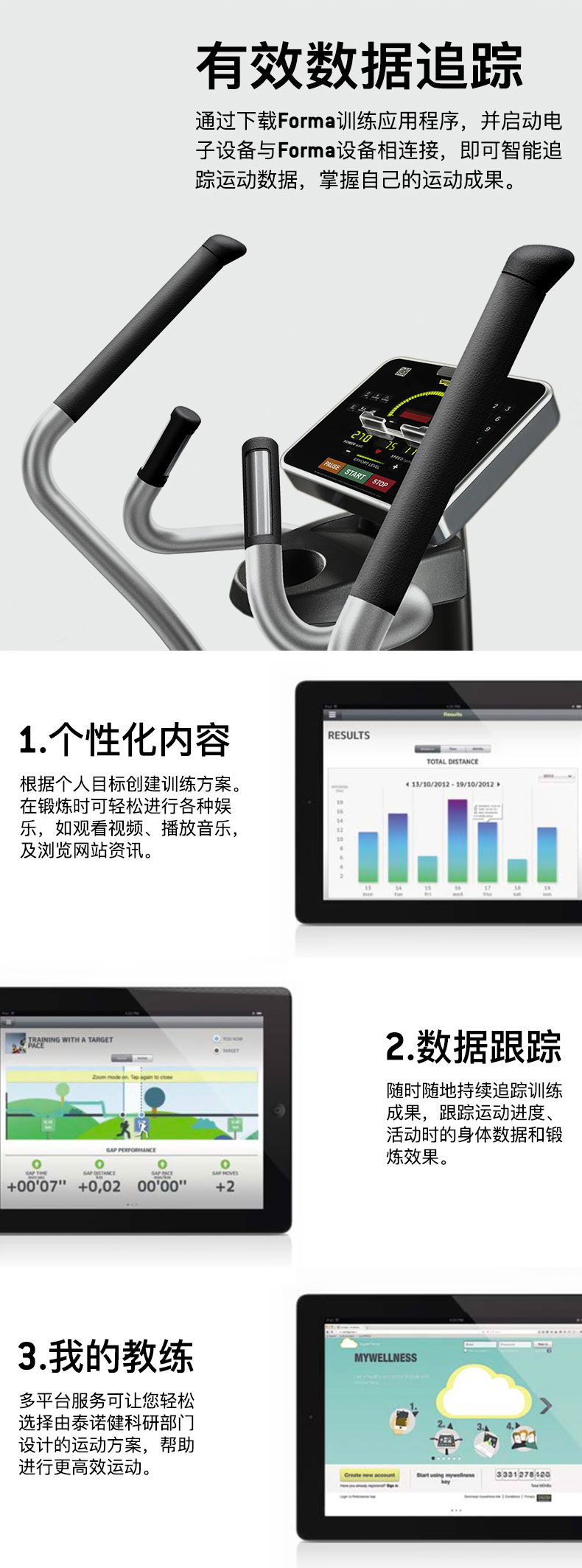 Technogym泰诺健家用椭圆机SYNCHRO FORMA意大利原装进口磁控健身