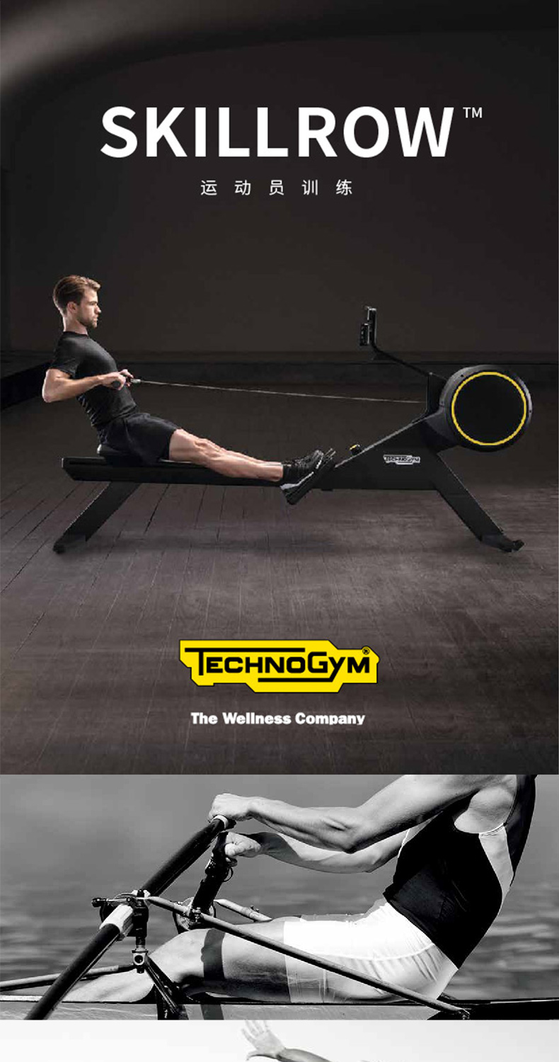 Technogym泰诺健划船器SKILLROW原装进口意大利健身器材家用磁控