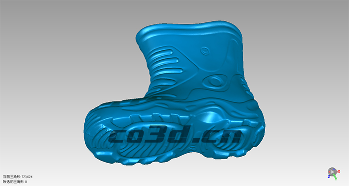 3D scanning of shoes