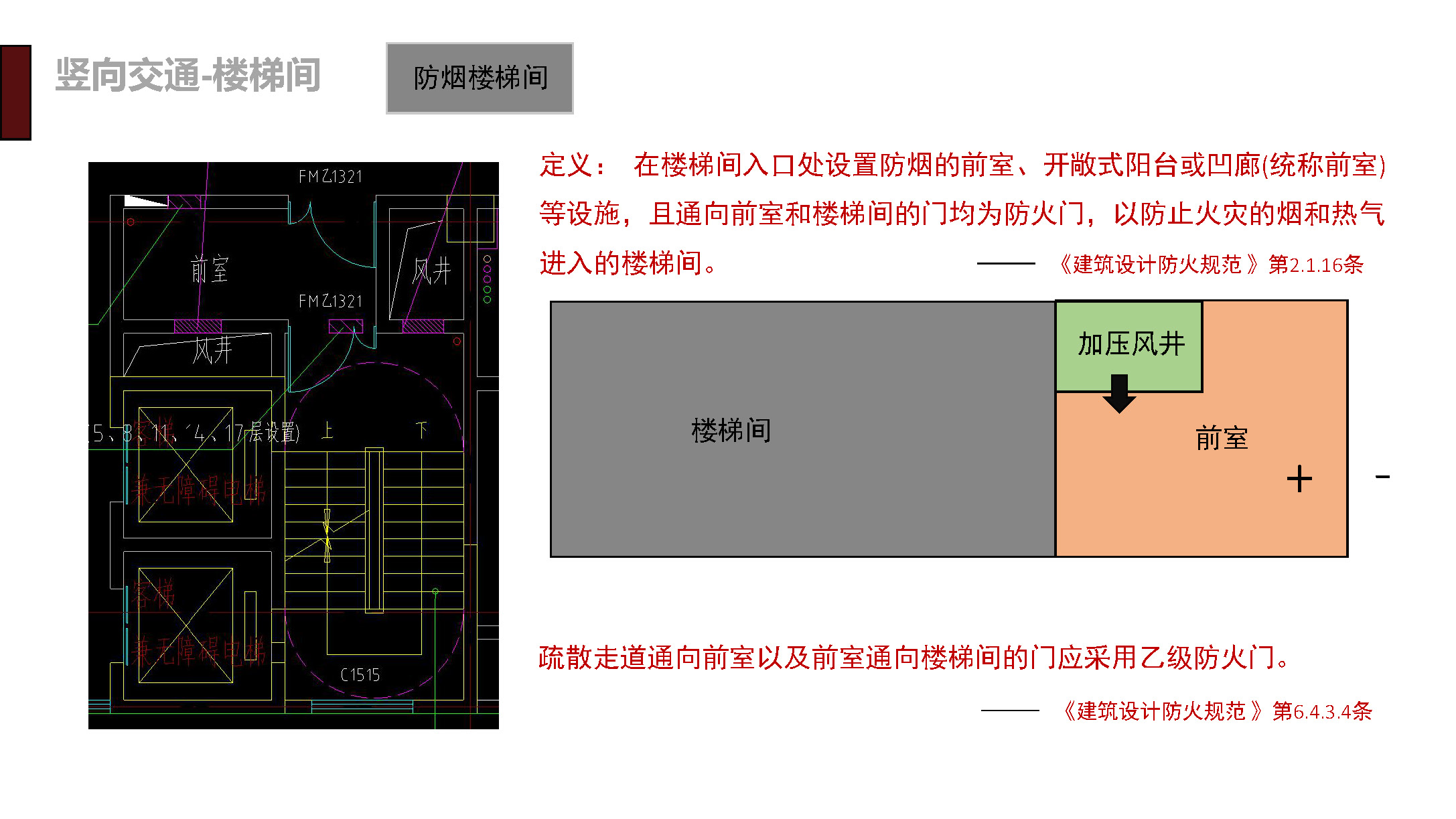 建筑专业规范学习---竖向交通