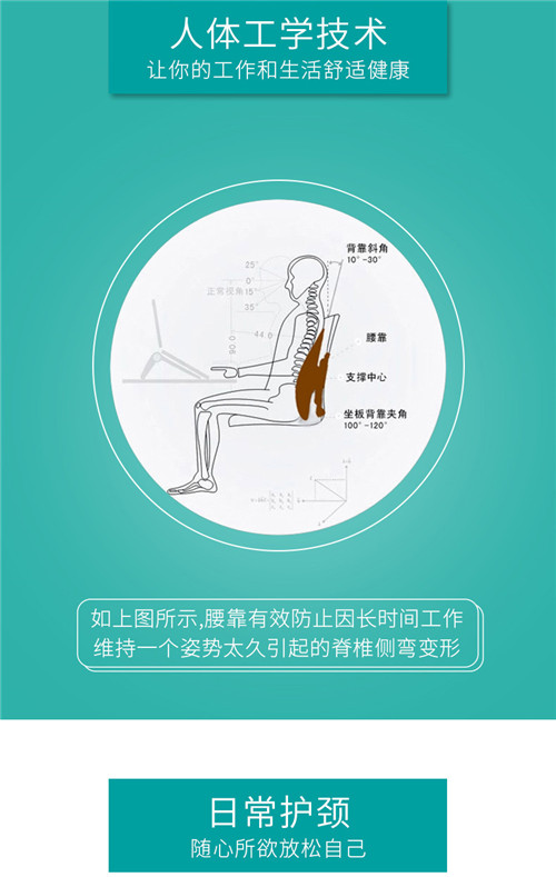 柔先生礼品腰靠汽车靠垫护腰人体工学办公室腰垫腰枕