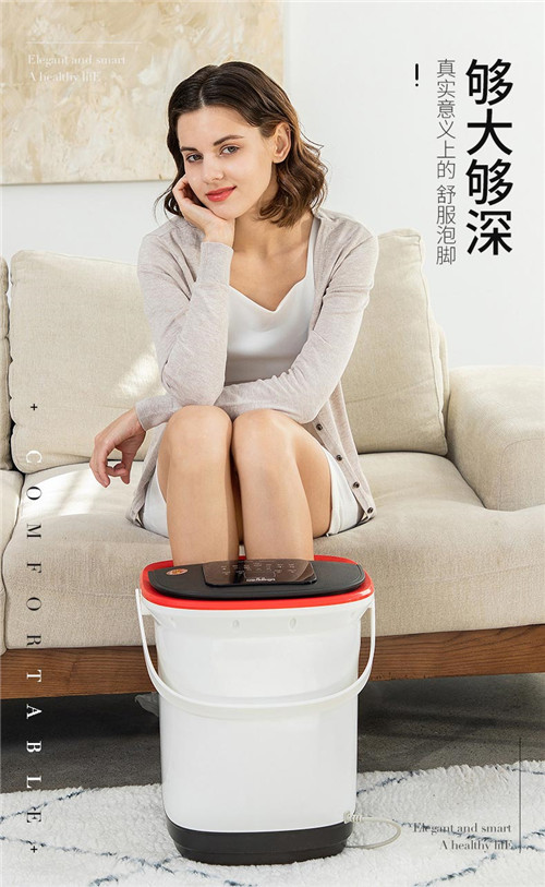茗振泡脚桶电动按摩器全自动加热足浴盆