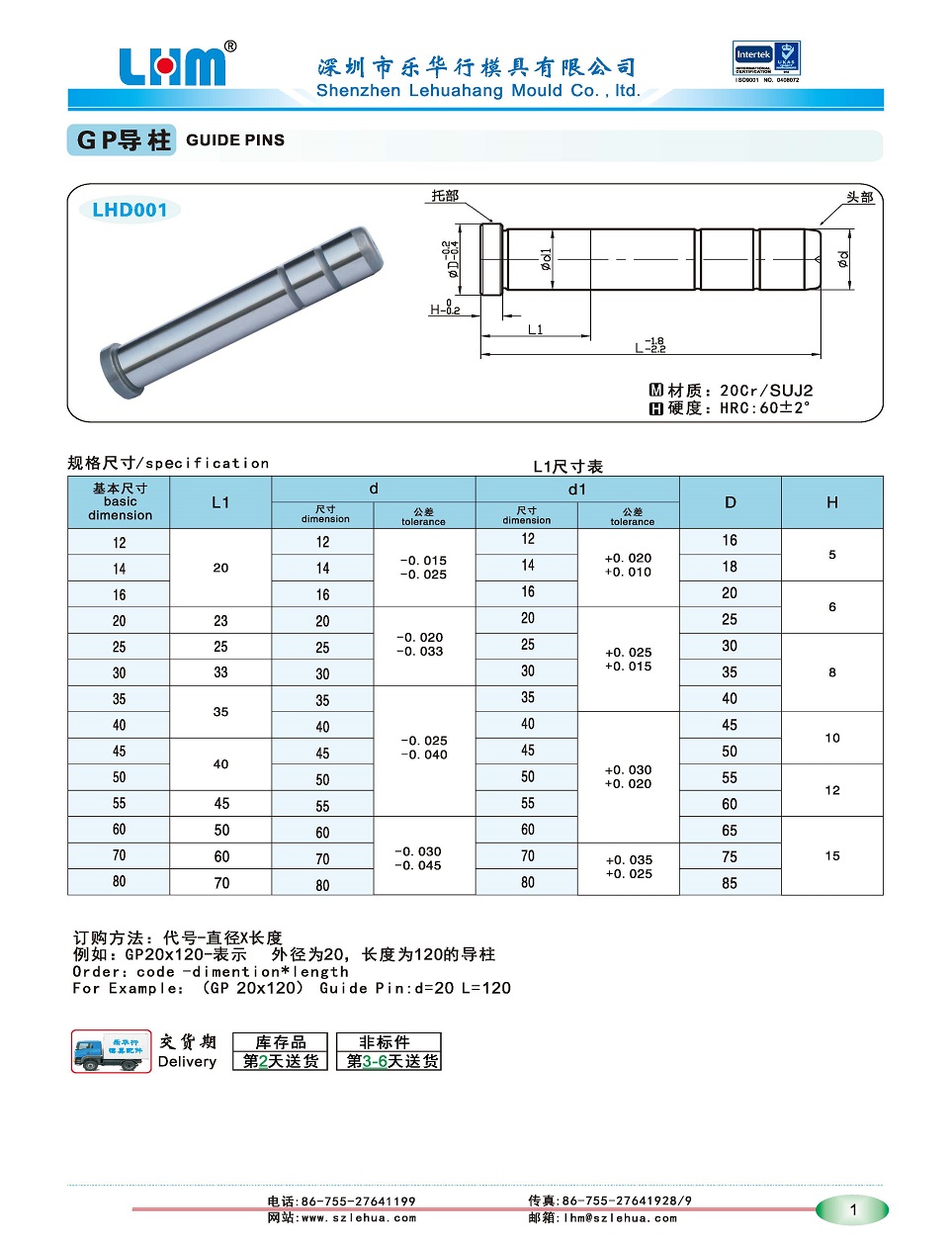 GUIDE PINS