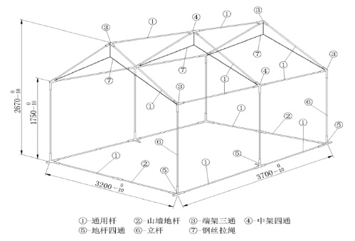 救灾帐篷搭建说明