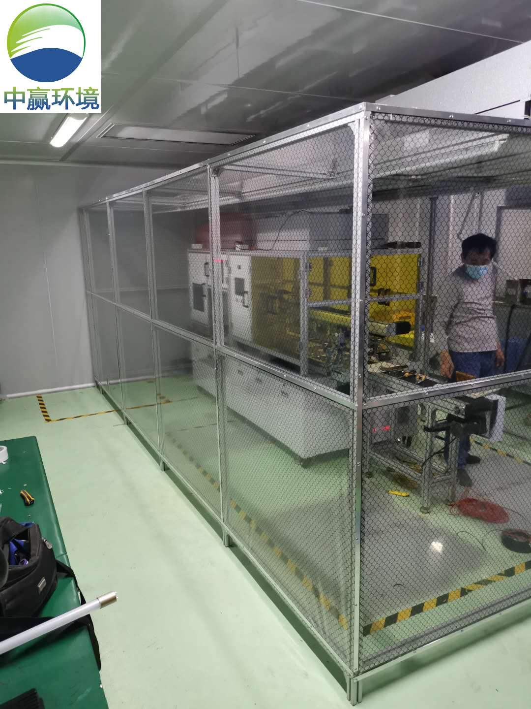 公明客户洁净棚按照完成-洁净棚