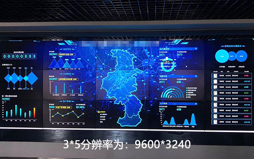 4K8K高清拼接屏大数据点对点不变形显示解决方案