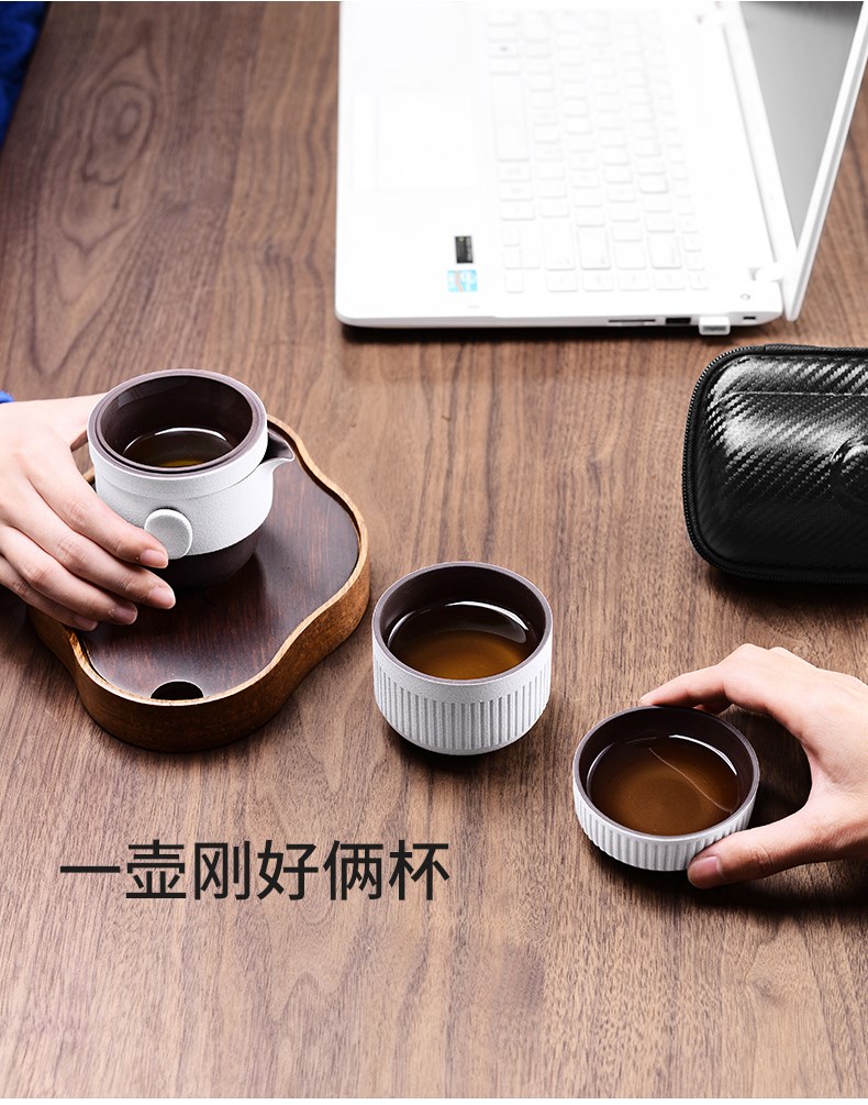 旅行茶具套装便携包_茶壶户外车载茶杯_快客杯