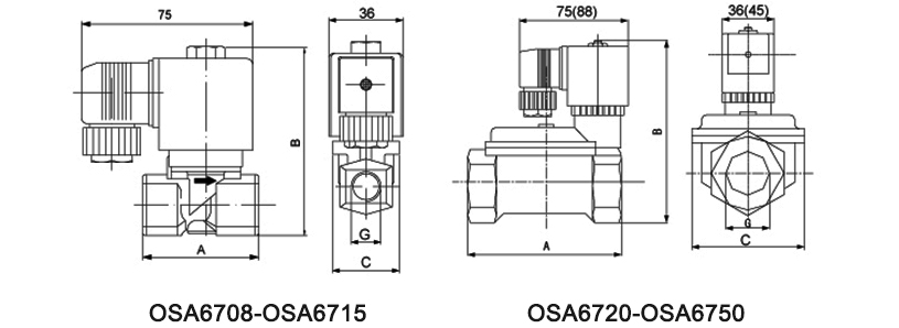 OSA67系列膜片电磁阀