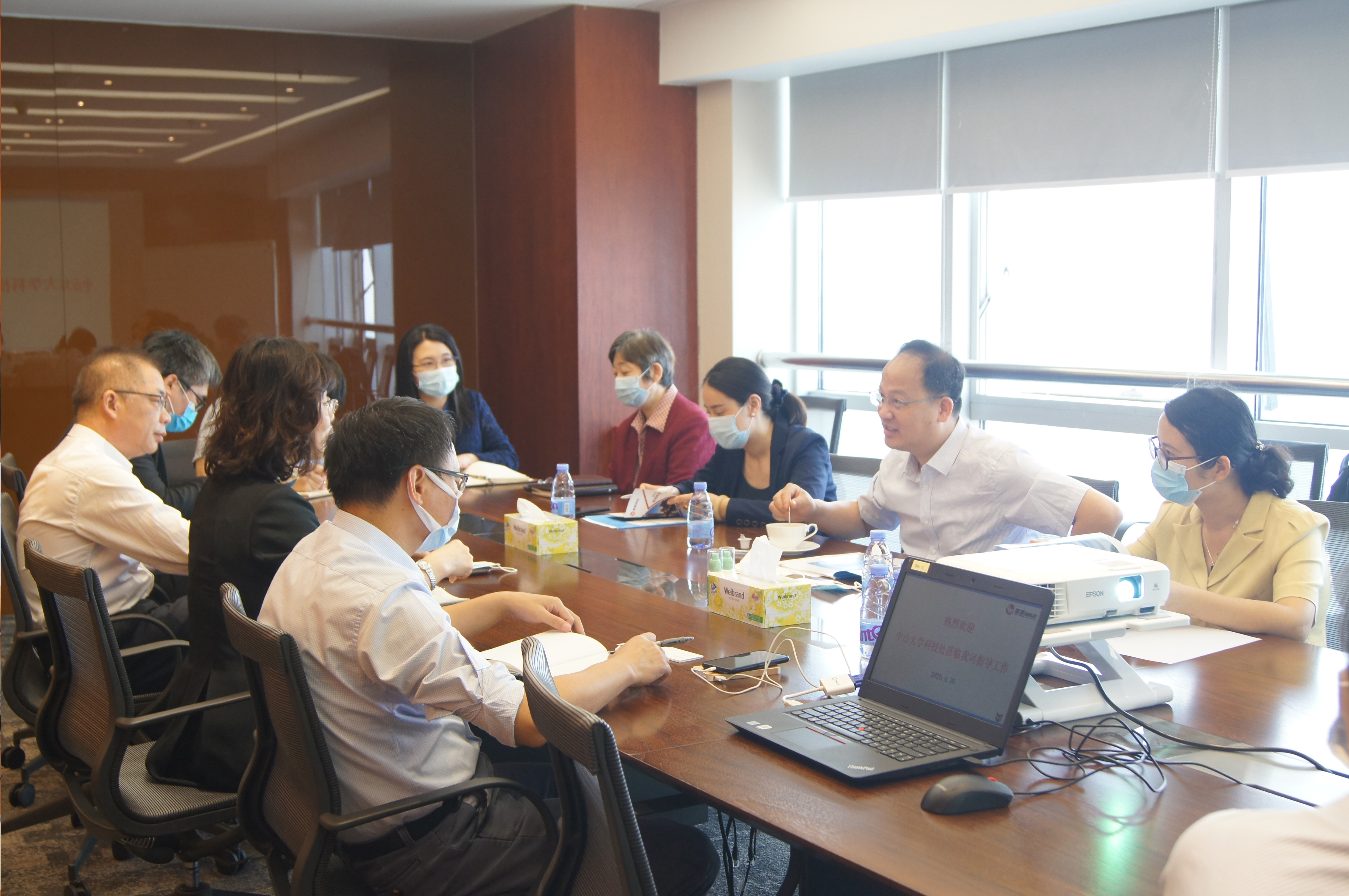 中山大学科学研究院产学研合作处一行赴粤高业务交流