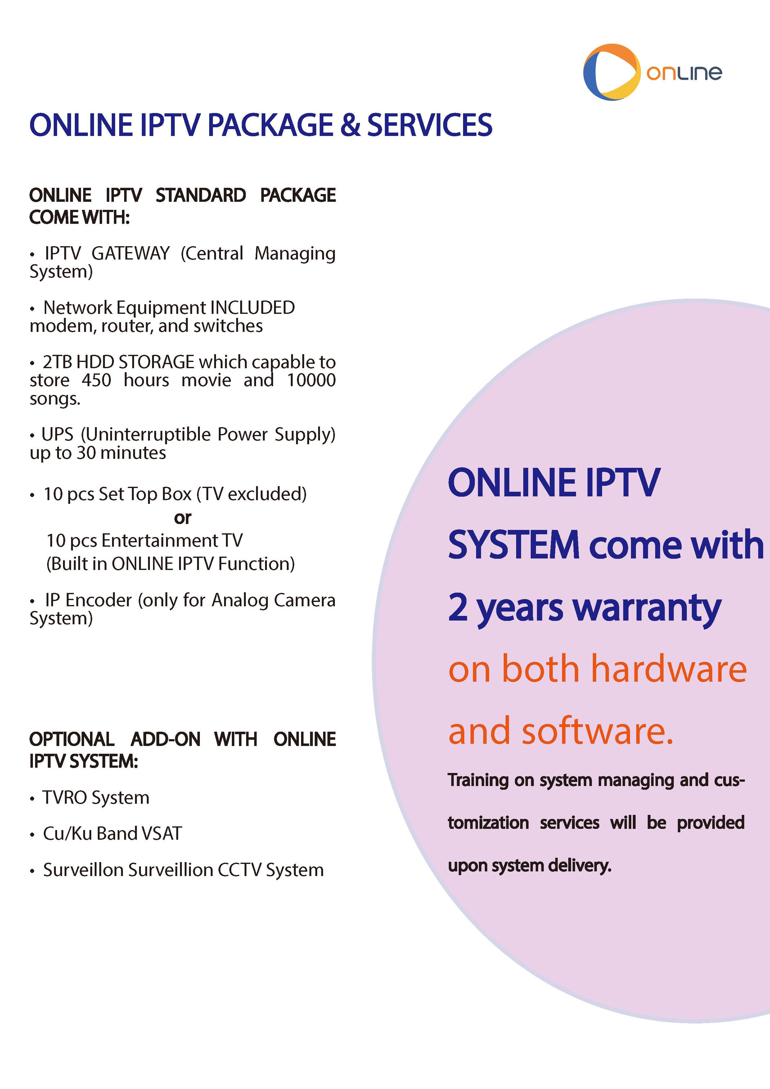ONLINE Infotainment & IPTV