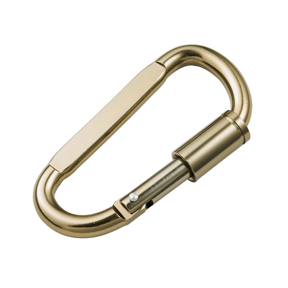 Locking D-Ring Carabiner Clip 8 Pack Premium Aluminium Small with Screwgate 
