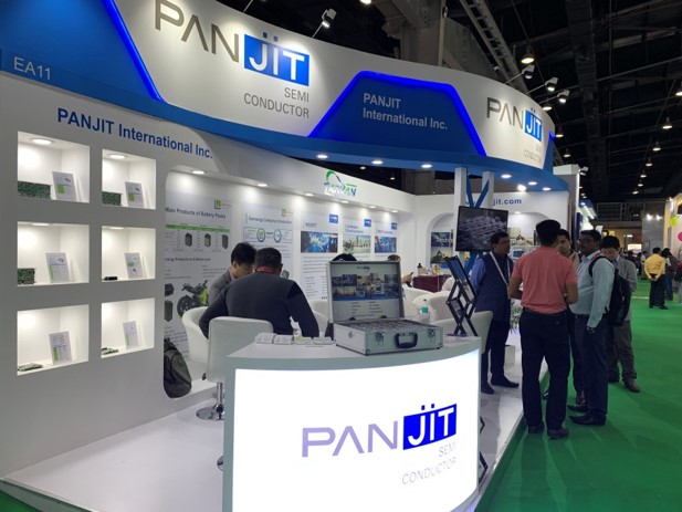 The team of Max Device and Panjit Team joined the Electronica India 2019