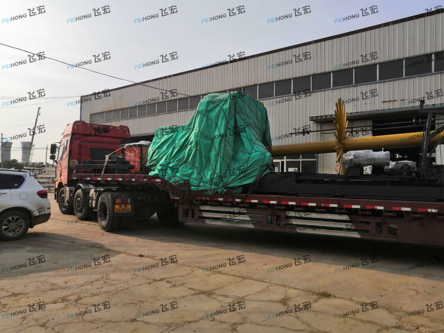 祝贺飞宏3套钢筋加工设备进驻中铁五局河北石衡沧港铁路项目施工现场