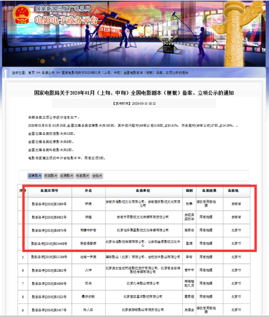 如何查询电影的备案信息? 如何查询电影的备案信息?
