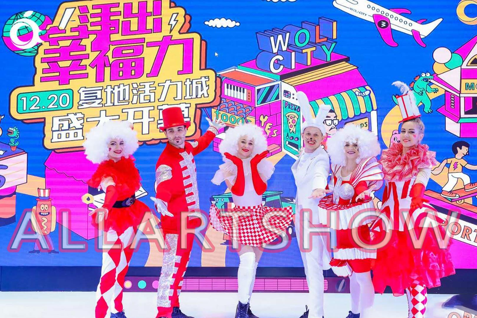 大型购物中心定制主题巡游——红星塔罗牌方队 大型购物中心定制主题巡游——红星塔罗牌方队