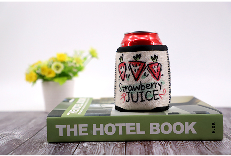 Sublimation Linen Can Cooler Sublimation Linen Can Cooler