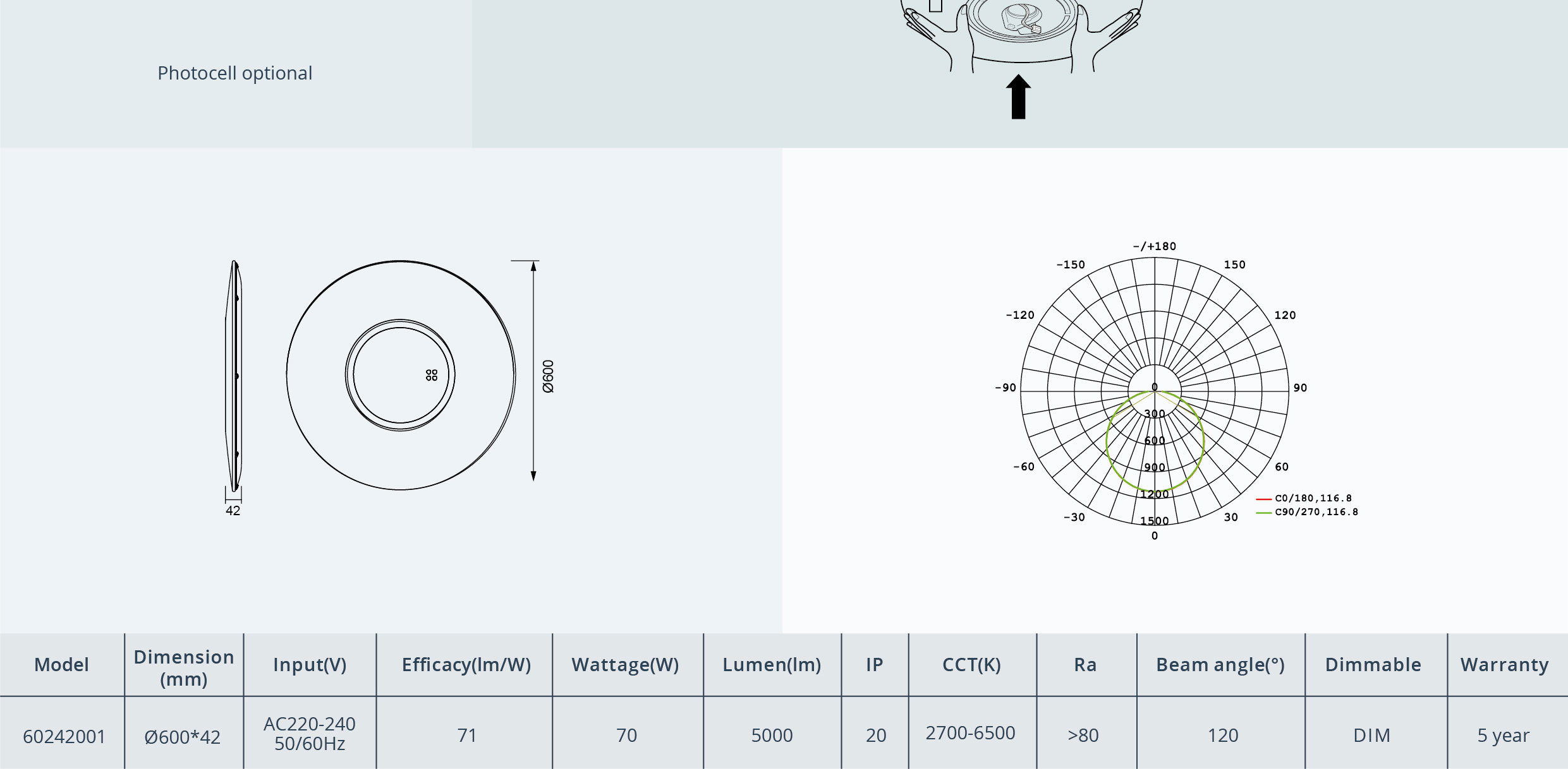 Ceiling Light K60242