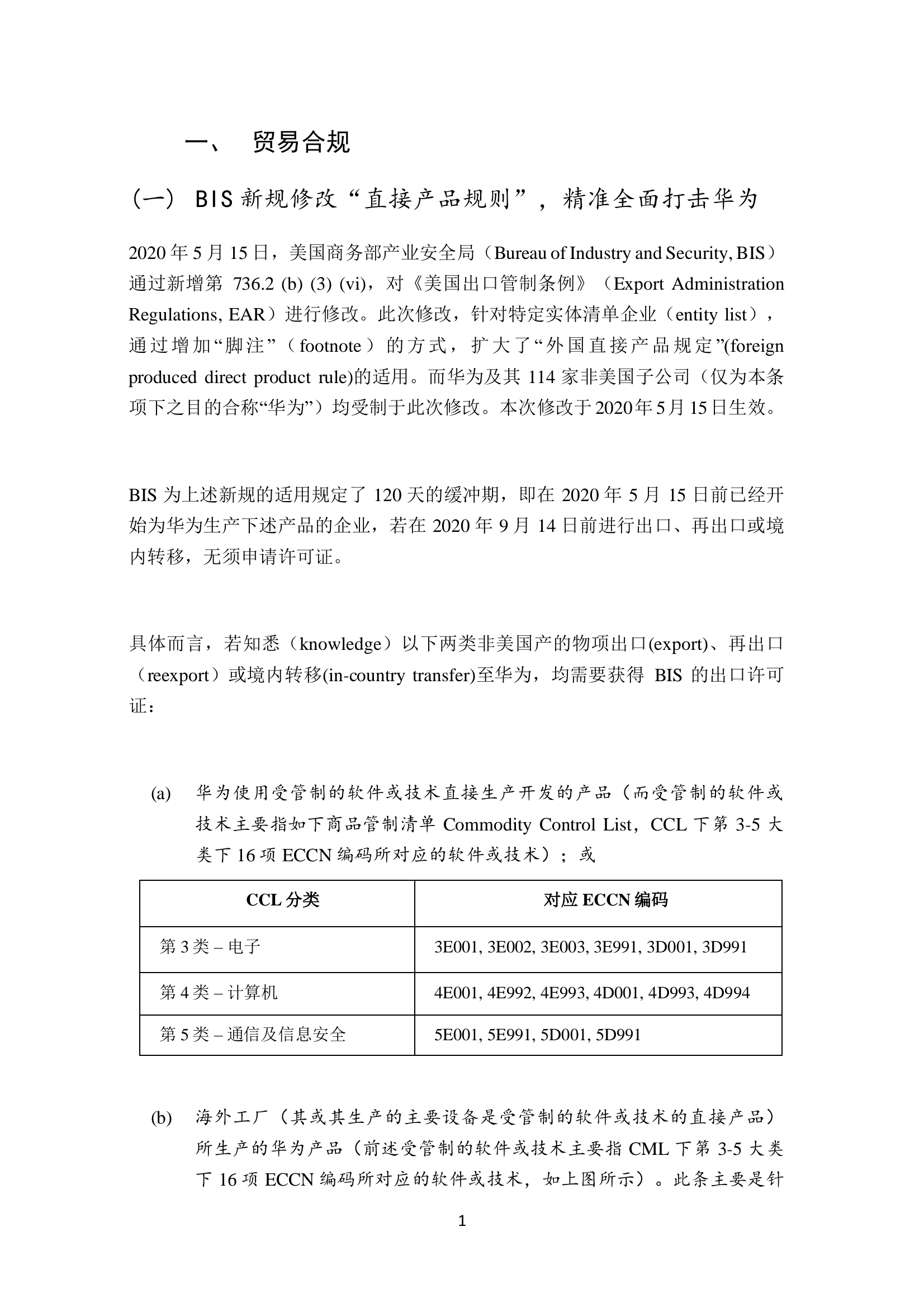 《半导体行业美国合规》半月刊 创刊号