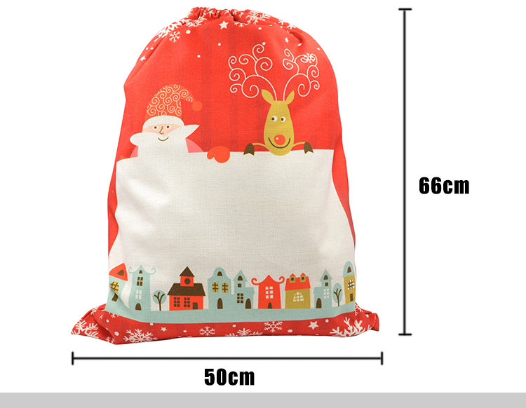 Linen Santa Sack Red for Xmas Large Linen Santa Sack Red for Xmas Large