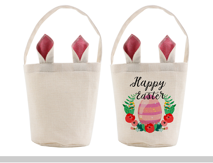 Blank sublimation linen easter basket Blank sublimation linen easter basket