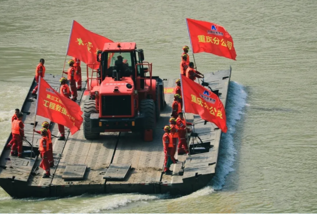 动力舟桥参加2020年重庆市洪涝灾害综合应急演练