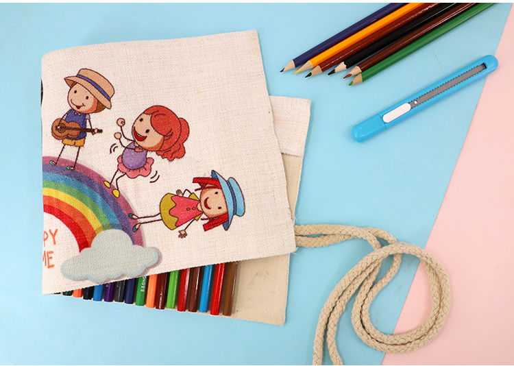 picture of Linen Pencil Roll picture of Linen Pencil Roll