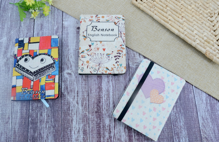 picture of Linen Notebook-A6-with Blank Paper Inner picture of Linen Notebook-A6-with Blank Paper Inner