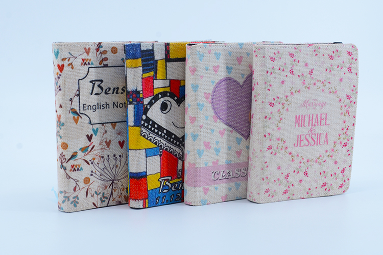 picture of Linen Notebook-A6-with Blank Paper Inner picture of Linen Notebook-A6-with Blank Paper Inner