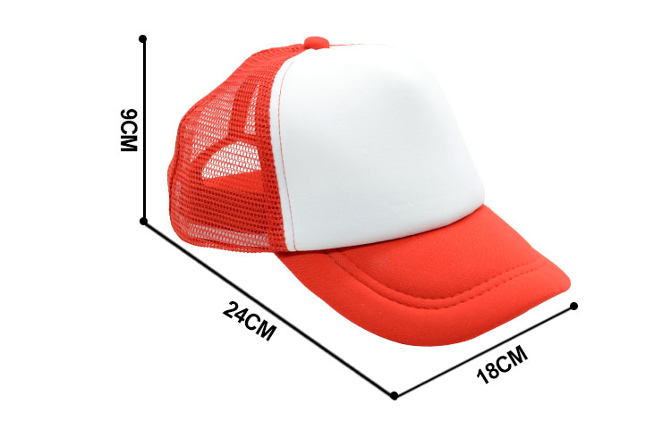 Size for sublimation mesh cap Size for sublimation mesh cap