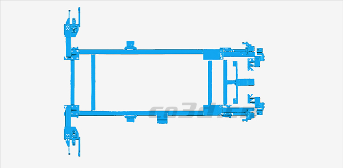 Three-dimensional inspection of automobile inspection mold