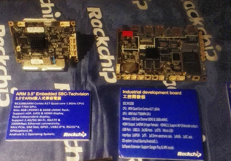 Techvision’s industrial control boards appeared at Rockchip in COMPUTEX