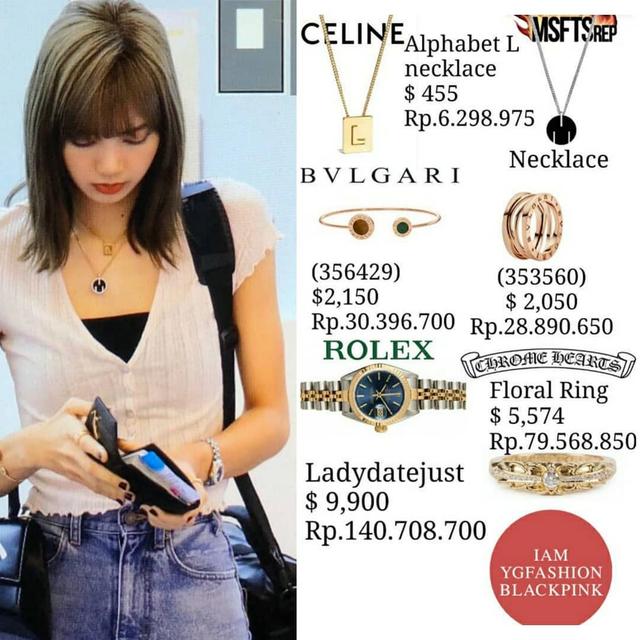 LISA黄金饰物造型太飒了,健身背心也穿出新意 LISA黄金饰物造型太飒了,健身背心也穿出新意