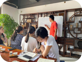 公司总经理颜总亲临授课