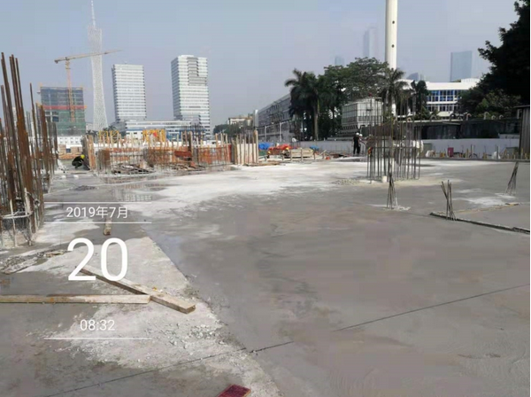 正中集团TCL大厦项目B塔地下室顶板封顶 正中集团TCL大厦项目B塔地下室顶板封顶