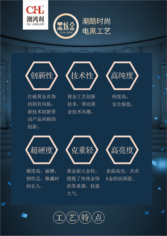 潮鸿利黑炫金 彰显潮酷时尚 潮鸿利黑炫金 彰显潮酷时尚