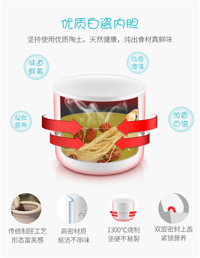 生活元素_电炖盅燕窝煮粥锅