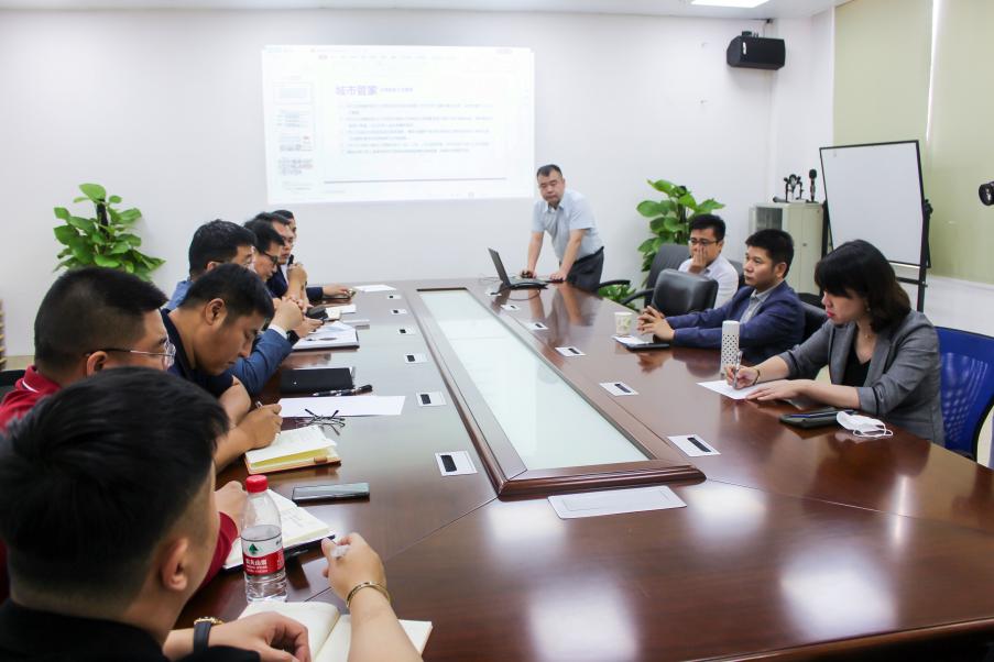 龙华建设董事长方东明一行调研“城市管家”项目 龙华建设董事长方东明一行调研“城市管家”项目